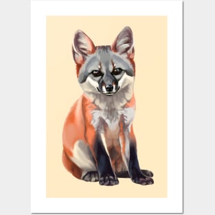 Grey fox Posters and Art